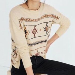 Madewell | Tribal Aztec Cream Boho Sweater